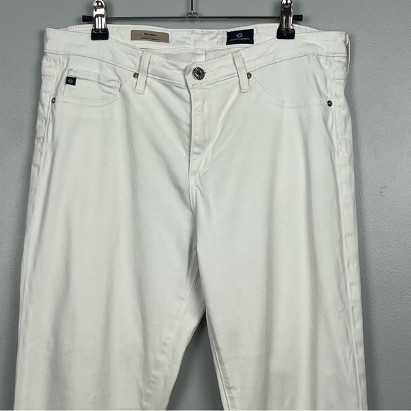 Adriano Goldschmied white The Prima mid-rise cigarette pants, size 31. - Picture 3 of 11